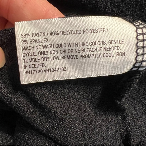 Ava & Viv Women’s Side-Knot Midi Sundress-  Black Sleeveless XXL - Picture 7 of 7